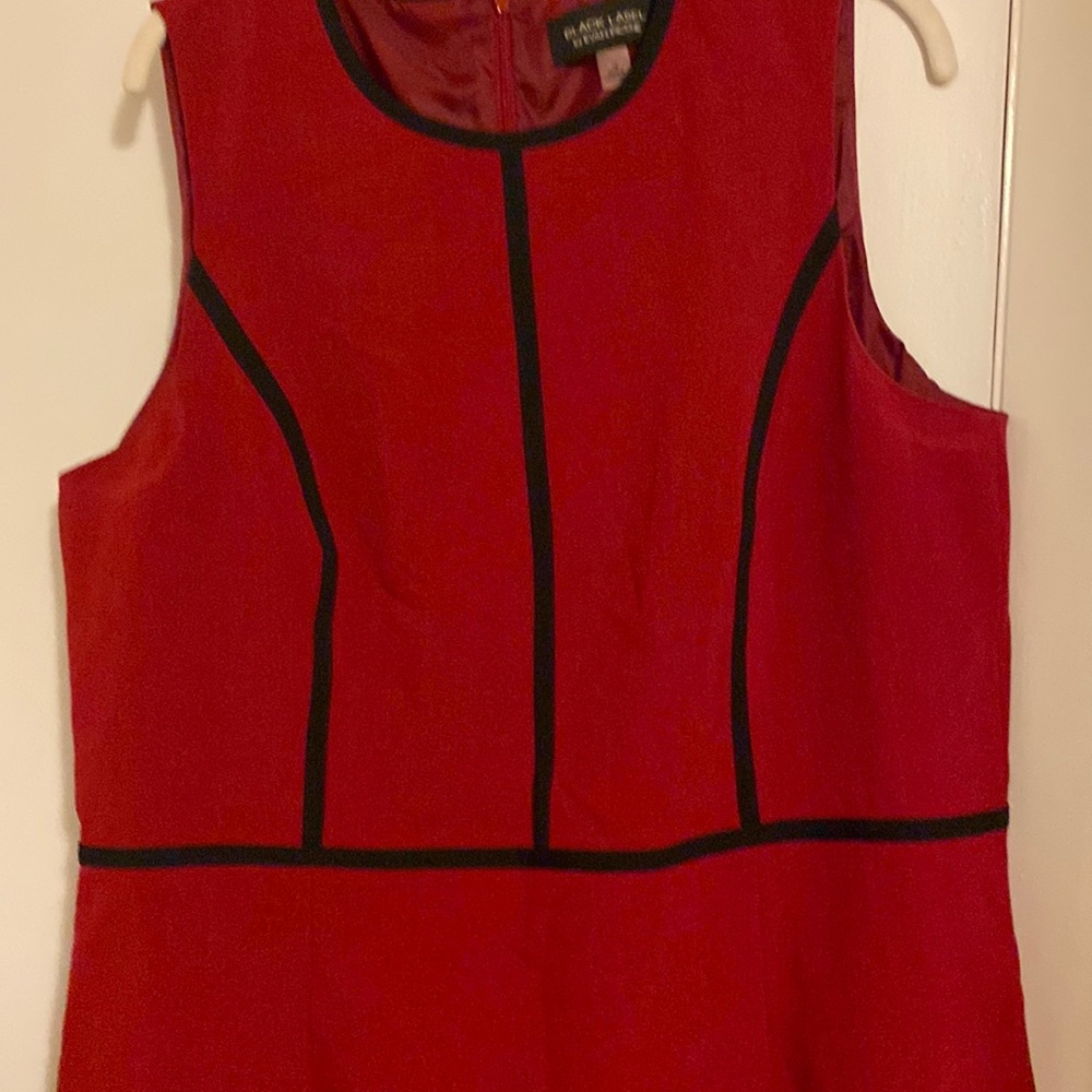 New without tags red and black pencil dress